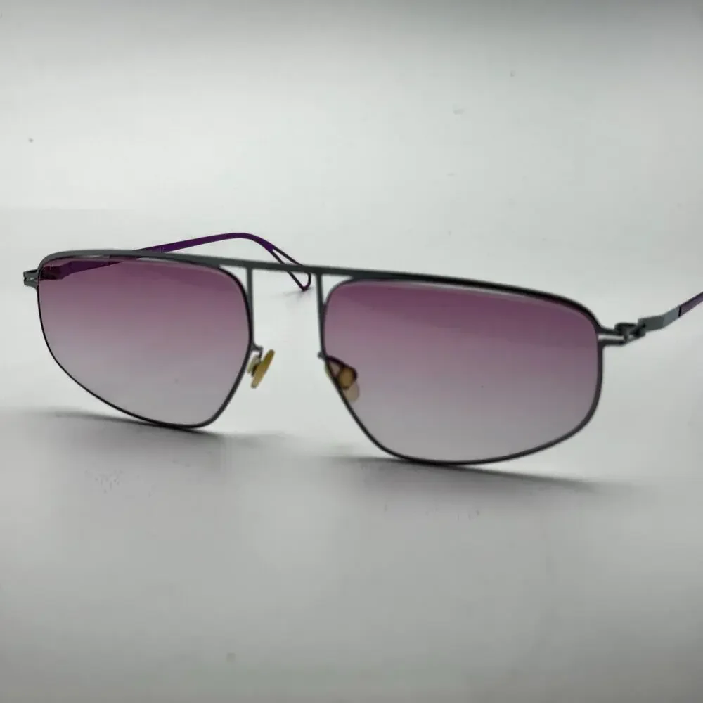 Mykita x Bernard Willhelm Sunglasses NAT C81 Col. 874 Chrome Aviator Frame 57mm